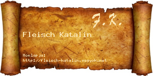 Fleisch Katalin névjegykártya